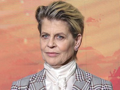 Linda Hamilton, Terminator: Dark Fate, press conference, October 23, 2019, Beijing, China.