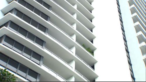 A woman has died after falling from the 13th floor of a Gold Coast apartment. (9NEWS)