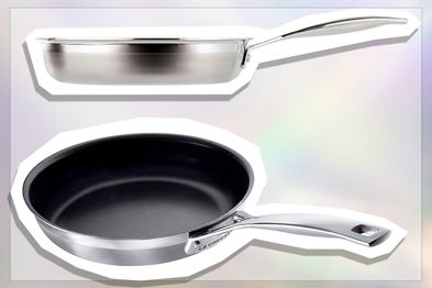 Le Creuset 3-Ply Stainless Steel Non-Stick Frying Pan, 24 cm