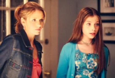 Sarah Michelle Gellar (left) and Michelle Trachtenberg on Buffy the Vampire Slayer.