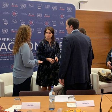 Princess Eugenie attends the UN Oceans conference in Lisbon, Portugal in July 2022