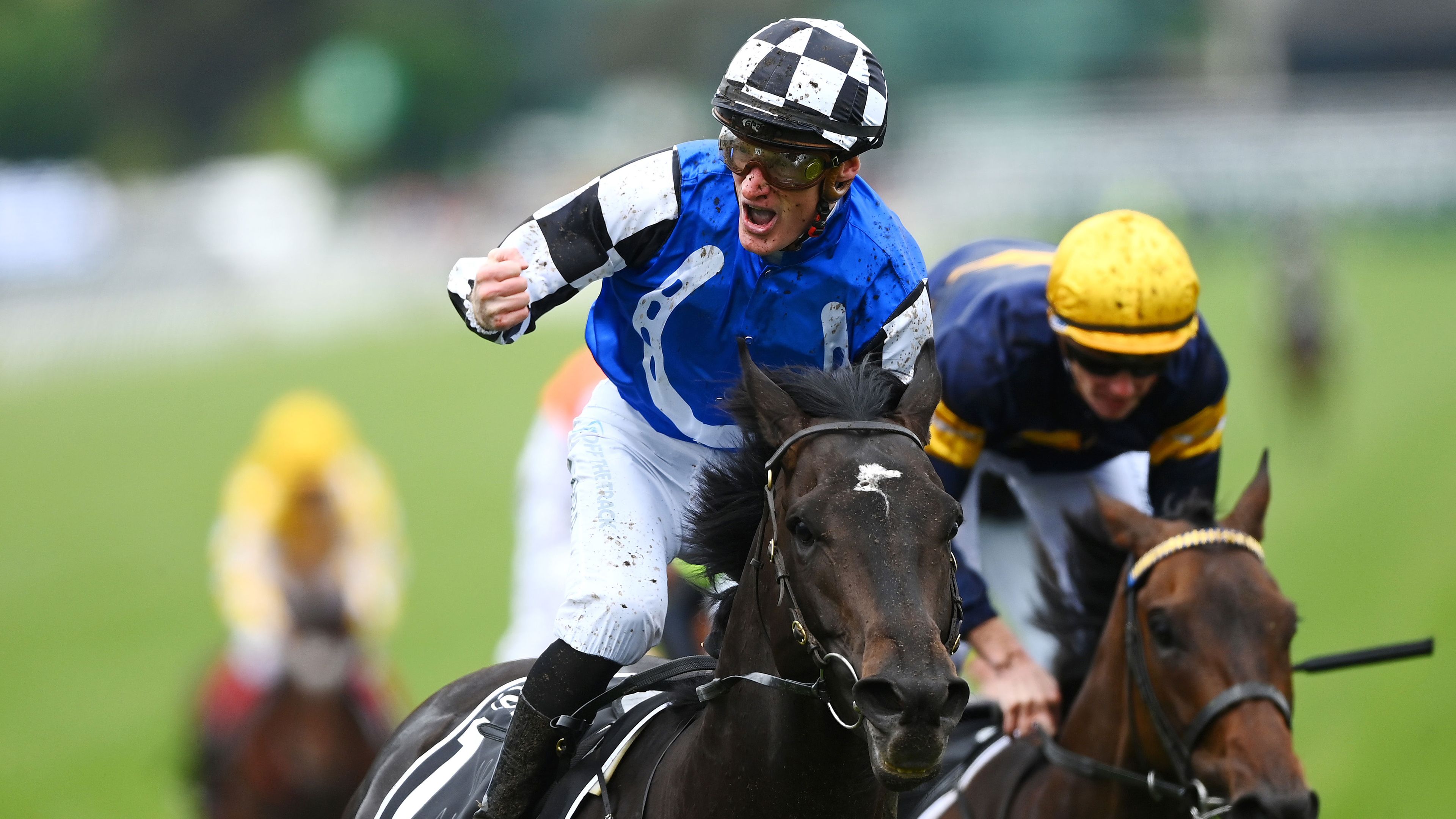 Mark Zahra riding #1 Gold Trip wins race seven, the Lexus Melbourne Cup during 2022 Melbourne Cup Day at Flemington Racecourse on November 01, 2022 in Melbourne, Australia. (Photo by Quinn Rooney/Getty Images)