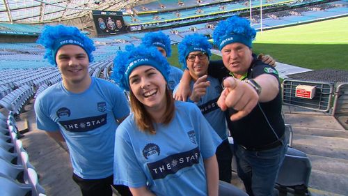 Some Blues supporters. (9NEWS)