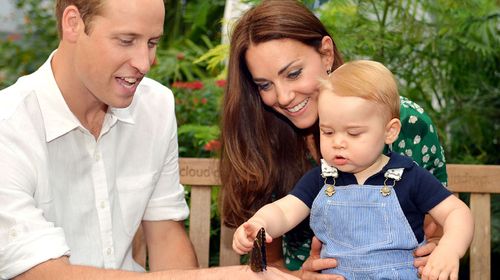 Prince William, Duchess Kate and Prince George. (AAP)