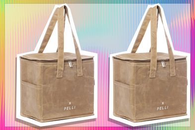 9PR: Pelli Bags 'Chill Homie' - Large Waxed Canvas Cooler Bag