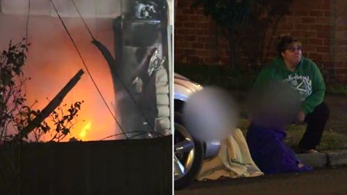 Six children escaped a Cabramatta West house fire. (9NEWS)