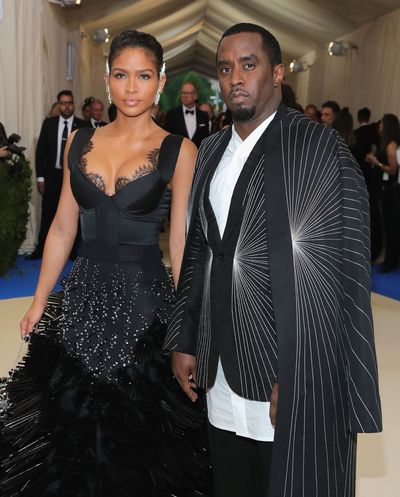 Diddy and partner rapper Cassie at &nbsp;the&nbsp;2017 Met Gala,&nbsp;Rei Kawakubo/Comme des Garcons: Art Of The In-Between