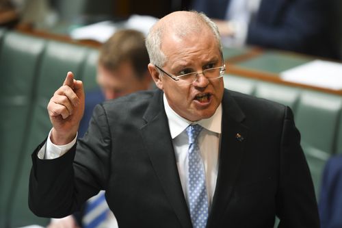 Treasurer Scott Morrison speaks during House of Representatives Question Time at Parliament House in Canberra last month. (AAP)