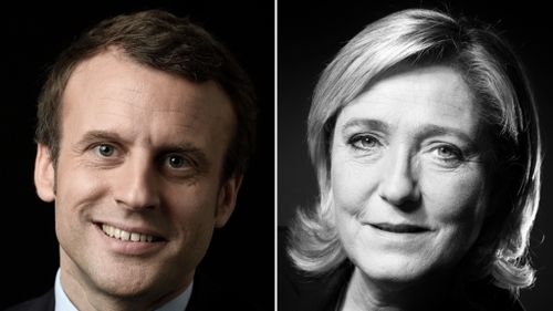 Candidates include centrist former banker Emmanuel Macron and far-right leader Marine Le Pen. (AFP)