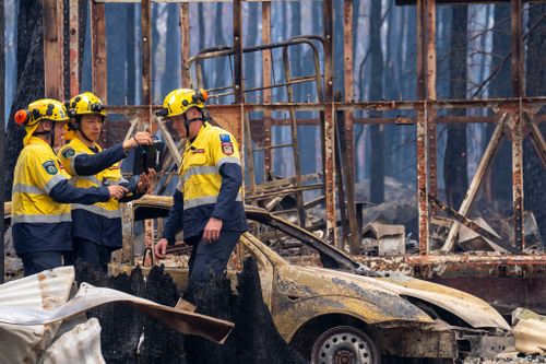 More than 200 firefighters are battling to bring the blazes under control.