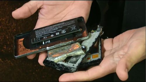Witnesses said phones were destroyed by people at the meeting. Picture: 9NEWS