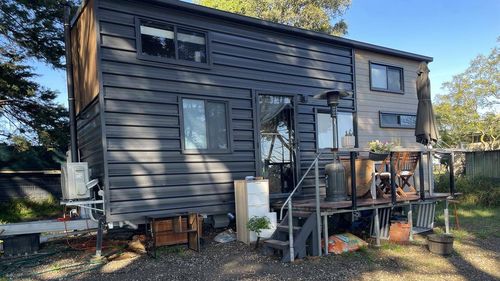 Sen had to leave her tiny house on wheels and now hopes to sell it.