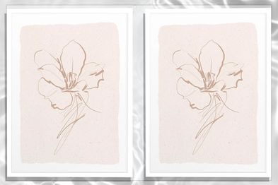9PR: Olive et Oriel Abstract Botanical Lily Art Print