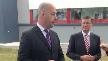 Aviation Minister Gordon Rich-Phillips defends grant to Tyabb Airport. (Andrew Lund, 9NEWS)
