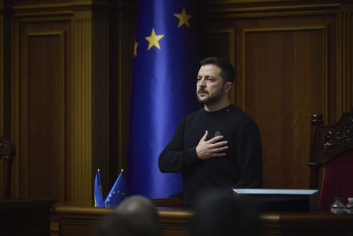 Ukraine's President Volodymyr Zelenskyy 