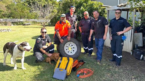 Bonnie was eventually rescued by Queensland firefighters.