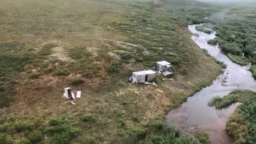 The area where the man was rescued from in Alaska.