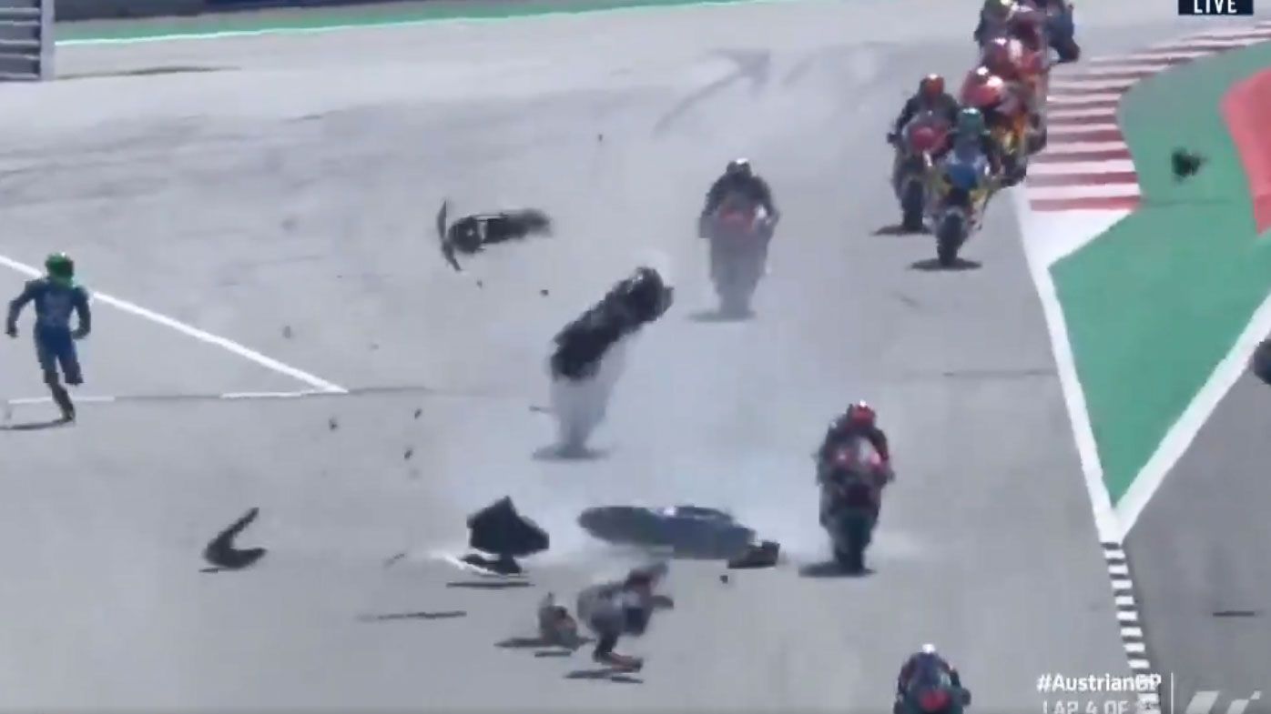 Horrific Moto2 crash rocks Austrian Grand Prix.