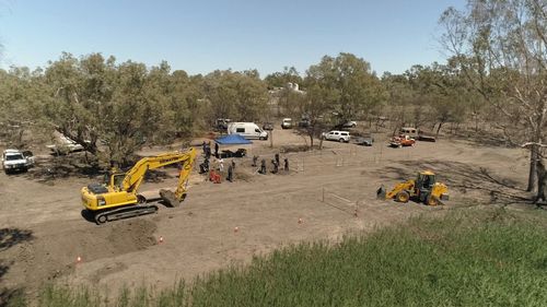 A drain on the outskirts of town will be drained and searched.