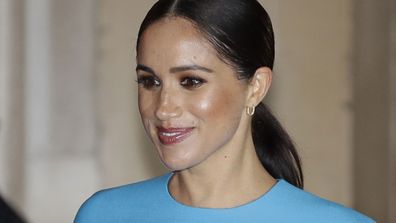 Meghan Markle, the Duchess of Sussex leaves after attending the annual Endeavour Fund Awards in London on March 5, 2020