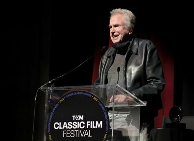 Special guest Warren Beatty speaks onstage at the screening of "Counsellor at Law during the 2022 TCM Classic Film Festival at the Hollywood Legion Theater on April 23, 2022.