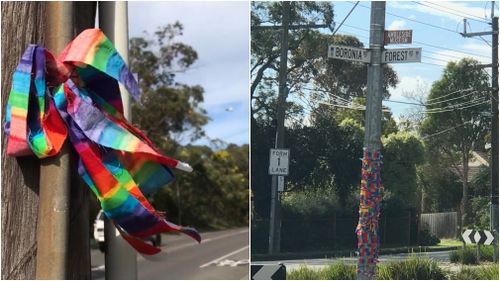 The colourful streamers lined the streets in the city's east. (Supplied)