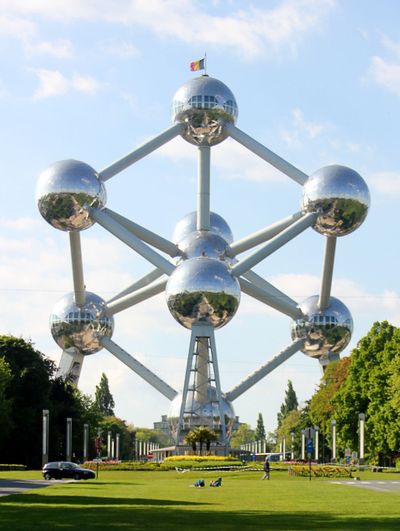 The Atomic Sculpture in Brussels, Belgium 