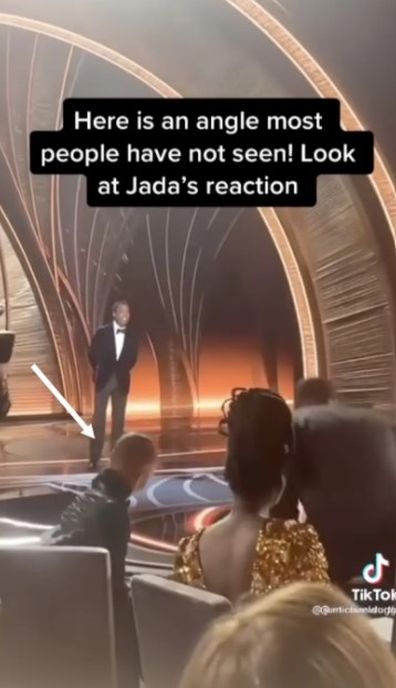 Jada Pinkett Smith appears to laugh in new video showing aftermath of Will Smith slap at 2022 Oscars