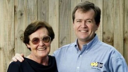 Bill Shorten and his mother.