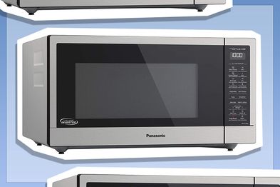 9PR: Panasonic 44L 1100W Cyclonic Inverter Microwave Oven with Genius Sensor, Stainless Steel