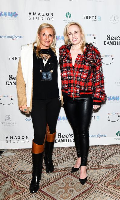 Rebel Wilson (R) and Ramona Agruma attend Operation Smile's 10th Annual Park City Ski Challenge Presented By The St. Regis Deer Valley & Deer Valley Resort at The St. Regis Deer Valley on April 02, 2022 in Park City, Utah. (Photo by Alex Goodlett/Getty Images for Operation Smile)