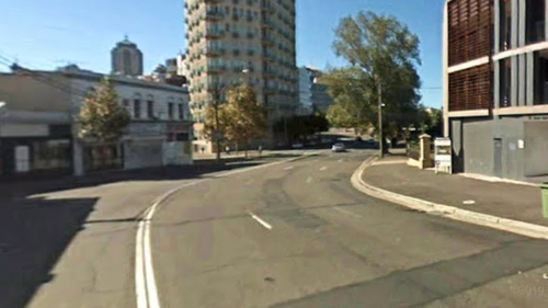 A man has died after he was hit by a cyclist on Regent Street (pictured) in Sydney.
