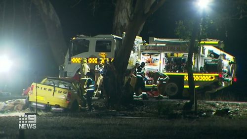 A father-of-three is dead, and his friend is fighting for life in hospital, after a crash at Brukunga in the Adelaide Hills.