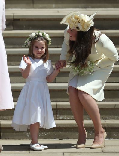 Kate Middleton and Princess Charlotte at the Royal Wedding