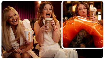 Ginger and Baby Spice star in cheeky Dunkin' ad