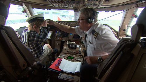 Hundreds of disabled and unwell kids hopped on a Boeing 747 for the flight of a lifetime. (9NEWS)