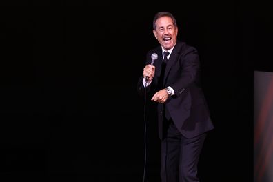 NEW YORK, NEW YORK - OCTOBER 18: Jerry Seinfeld performs onstage at the 2023 Good+Foundation A Very Good+ Night of Comedy Benefit at Carnegie Hall on October 18, 2023 in New York City. (Photo by Jamie McCarthy/Getty Images for Good+Foundation)