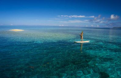 Go snorkelling or stand-up paddleboarding on Ishigaki Island's pristine west coast.