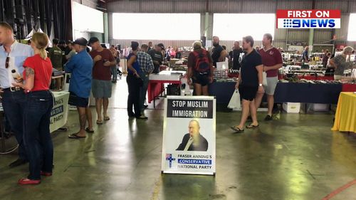 Senator Anning attended an Ipswich-based gun show yesterday.