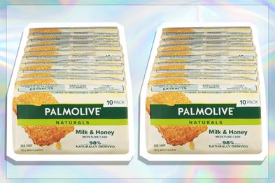 9PR: Palmolive Naturals Bar Soap, 10 Pack x 90g, Moisture Care with Natural Milk & Honey