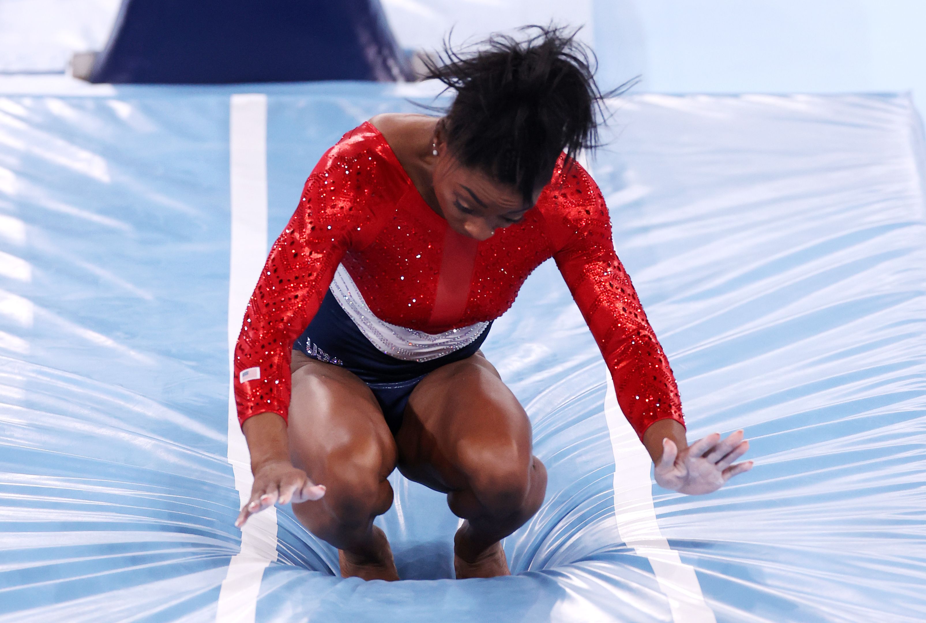 Olympic champion Simone Biles out of team gymnastics final in mysterious circumstances