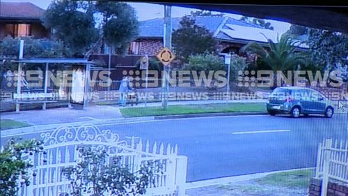 Augusto Benitez is seen walking moments before the incident. (9NEWS)