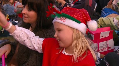 Crowds enjoy the carols. (Channel 9)