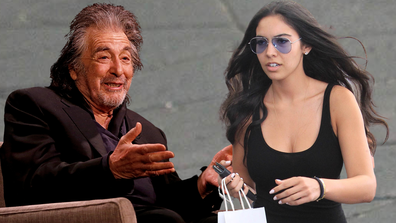 Al Pacino and his girlfriend Noor Al Fallah