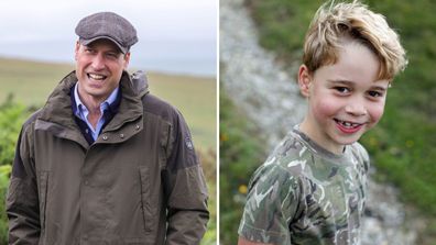 Prince William and Prince George grouse hunting