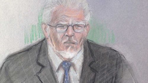 Court told Rolf Harris cuddle turns nasty
