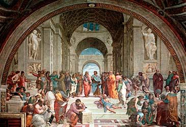 Where did Raphael paint the School of Athens fresco?