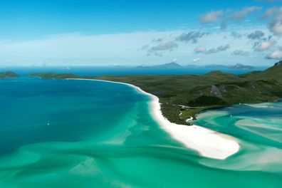 Whitehaven Beach, Whitsundays aerial photo