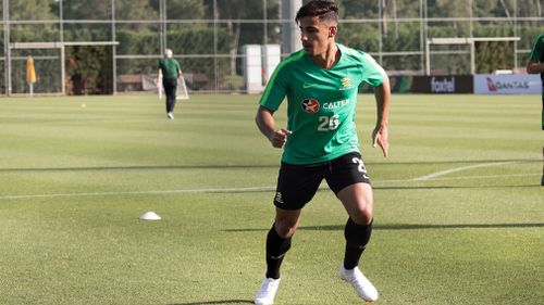 Teenager Daniel Arzani is set to become the youngest Socceroo to ever play at a World Cup, in just under two weeks' time. Picture: AAP.