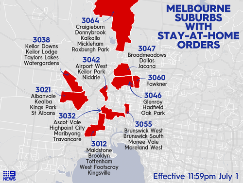 Coronavirus Victoria To Lockdown Covid 19 Hotspots Amid State S Outbreak Spike